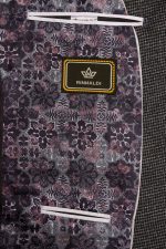 Sacou RST4 gri închis în carouri