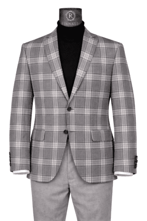 Sacou RSF10 gri închis în carouri