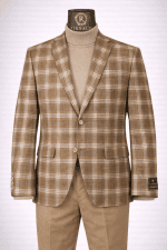 Sacou RSF18 maro în carouri