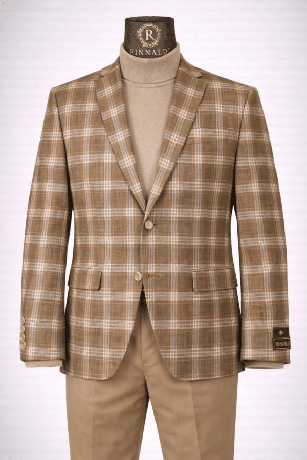 Sacou RSF18 maro în carouri