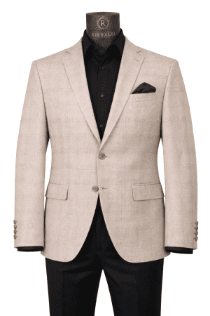 Sacou RSF2 gri deschis în carouri SlimFit