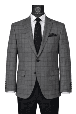 Sacou RST1 negru în carouri