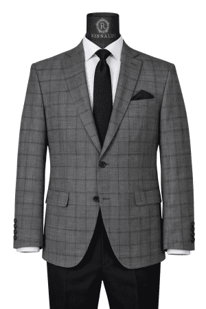 Sacou RST1 negru în carouri