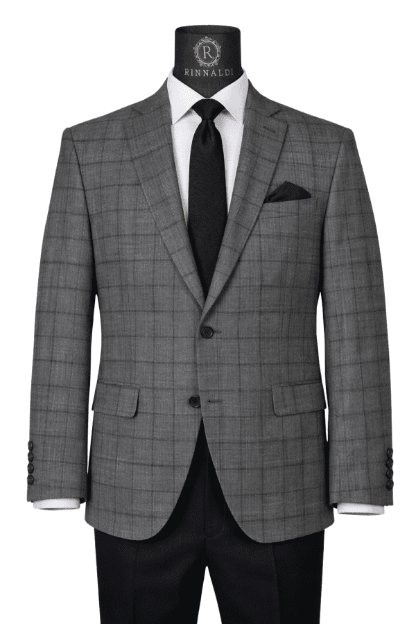 Sacou RST1 negru în carouri