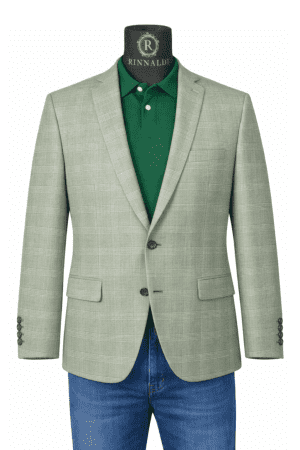 Sacou RSF12 gri deschis în carouri