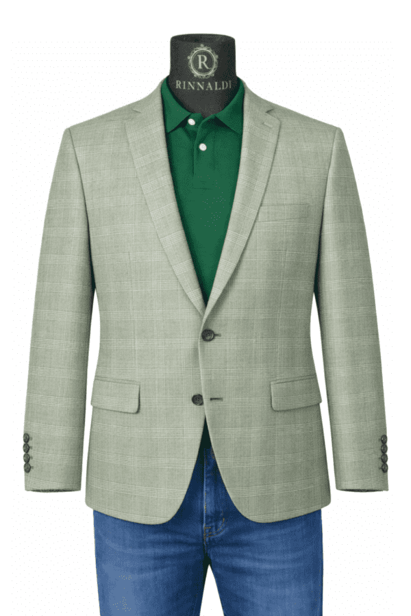 Sacou RSF12 gri deschis în carouri