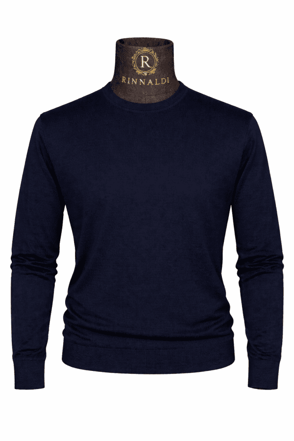 Pulover bleumarin casual