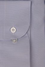 Cămașă bleu deschis casual cu carouri mici