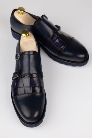 Pantofi Monk – culoare bleumarin