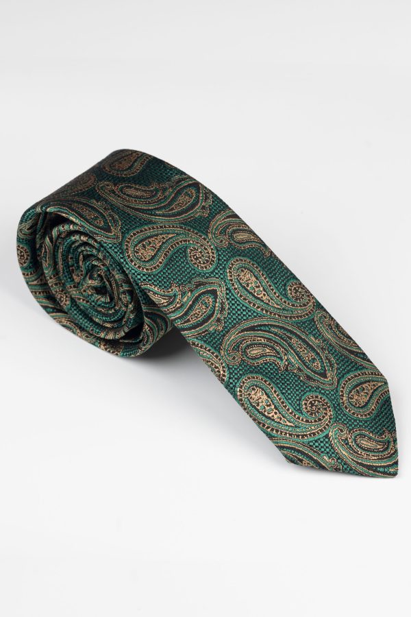 Cravată cu imprimeu Paisley, o alegere îndrăzneață
