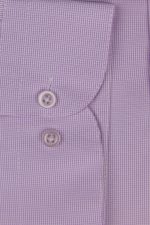 Cămașă lila deschis casual cu carouri mici
