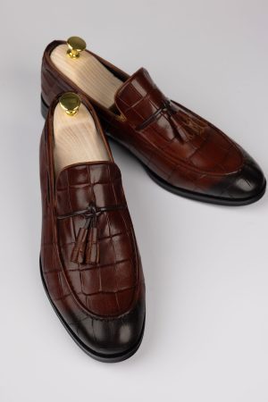 Pantofi Loafers – culoare maro cognac