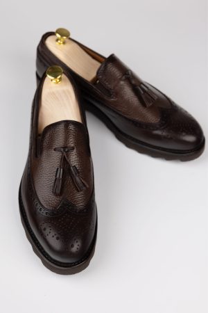 Pantofi Loafers – culoare maro închis