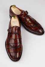 Pantofi monk – culoare maro cognac