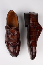 Pantofi monk – culoare maro cognac