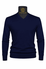 Pulover bleumarin smart casual