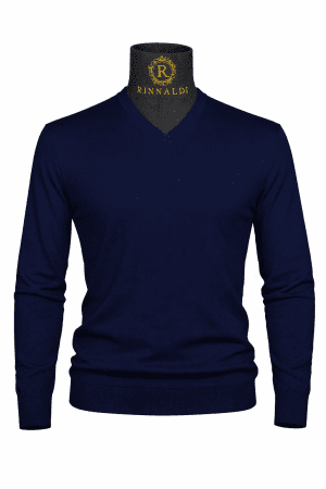 Pulover bleumarin smart casual