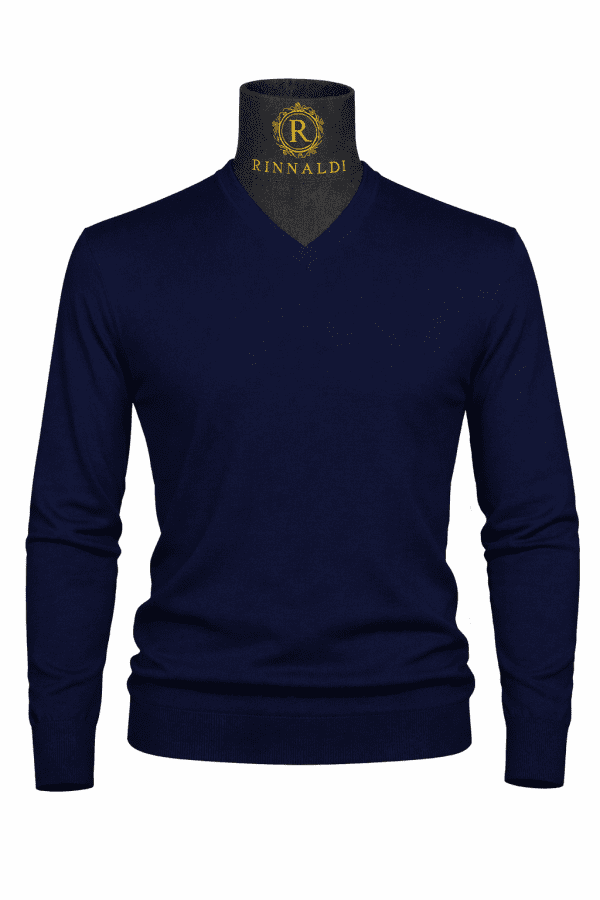 Pulover bleumarin smart casual