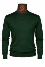 Pulover verde casual