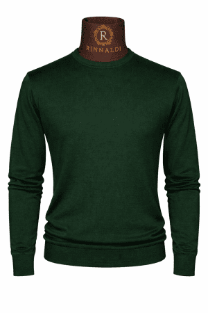 Pulover verde casual