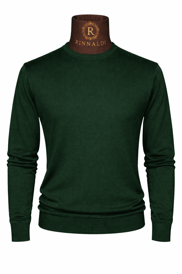 Pulover verde casual