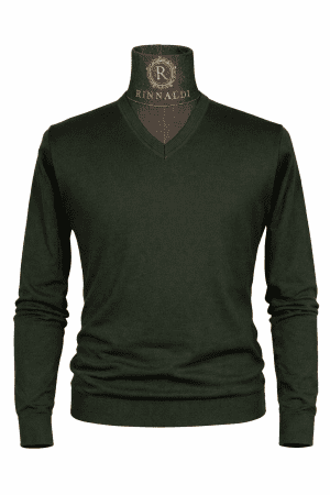 Pulover verde smart casual